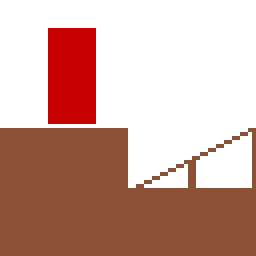 Animation of an entity zipping when walking off a SOLID tile into a slope