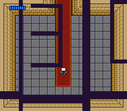 The center is vertically offset by 8 pixels and there is a glitched vertical line